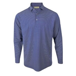 Donald Ross Long-Sleeve Stripe Polo – Classic Fit